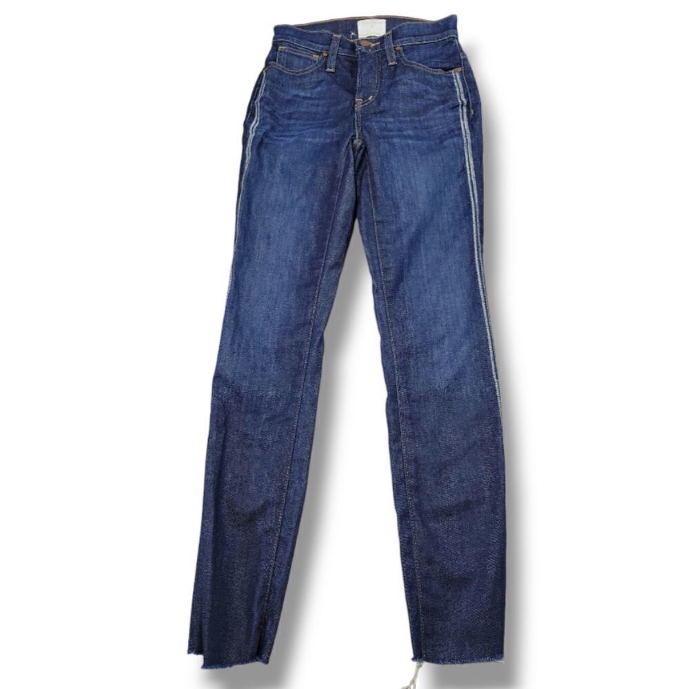 Caslon Jeans Size 23 /000 24x26 Women's Skinny Jeans Stretch Ankle Crop Raw Hem